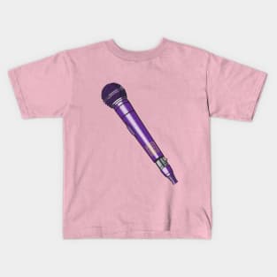 Microphone (Purple Haze Colorway) Analog / Music Kids T-Shirt